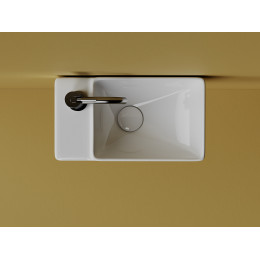 Умывальник подвесной прямоугольный (чаша справа, отверстие под смеситель слева) Element 395x220x125мм