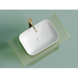 Умывальник чаша накладная прямоугольная (цвет Белый Матовый) Element 500x359x145мм