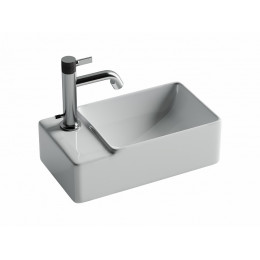 Умывальник подвесной прямоугольный (чаша справа, отверстие под смеситель слева) Element 395x220x125мм