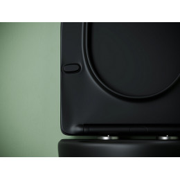 Подвесной унитаз CERAMICANOVA Uno смыв Торнадо 490x360x360 черный матовый