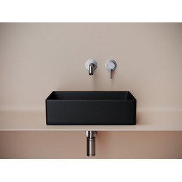 Раковина накладная прямоугольная 361x471x130, цвет черный матовый, арт.СN6069MB