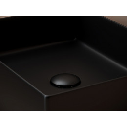 Раковина накладная прямоугольная 361x471x130, цвет черный матовый, арт.СN6069MB