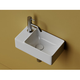 Умывальник подвесной прямоугольный (чаша справа, отверстие под смеситель слева) Element 395x220x125мм