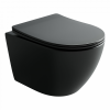 Подвесной унитаз CERAMICANOVA Uno смыв Торнадо 490x360x360 черный матовый