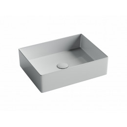 Раковина накладная прямоугольная 361x471x130, цвет белый, арт.CN6069