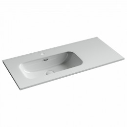 Раковина накладная мебельная Element, чаша слева, с отверстием под смеситель, 1010x465x180 мм, цвет белый,  CN7003L