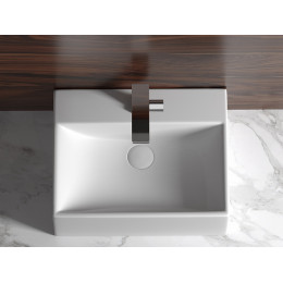 Умывальник чаша накладная прямоугольная Element 500x410x160мм