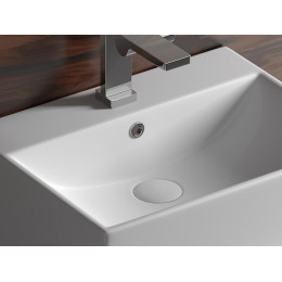 Умывальник чаша накладная прямоугольная Element 500x410x160мм