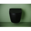 Подвесной унитаз CERAMICANOVA Uno смыв Торнадо 490x360x360 черный матовый