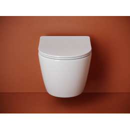 Подвесной унитаз CERAMICANOVA Uno смыв Торнадо 490x360x360 белый