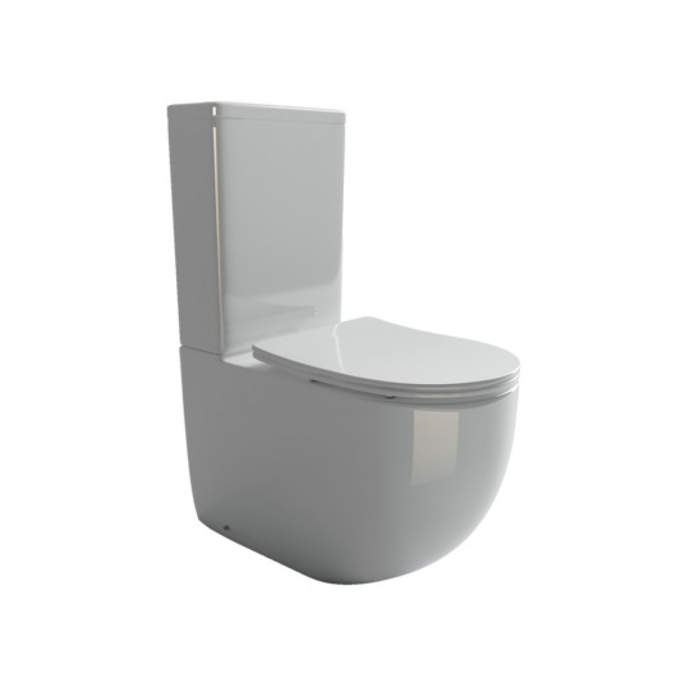 Напольный пристенный унитаз Metropol Rimless