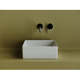 Раковина накладная квадратная 361x361x130, цвет белый, арт.СN6068