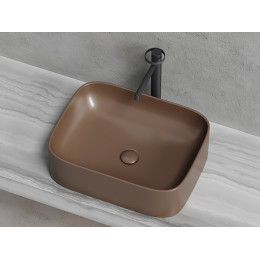 Умывальник чаша накладная прямоугольная (цвет Темно-x