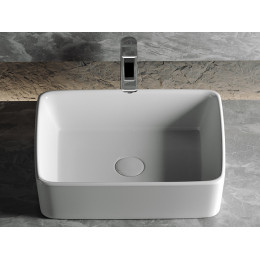 Умывальник чаша накладная прямоугольная Element 480x370x130мм