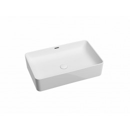 Умывальник чаша накладная прямоугольная со сливом переливом Element 605x385x140мм