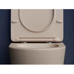Подвесной унитаз Balearica Rimless (матовый капучино)