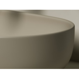 Умывальник чаша накладная овальная (цвет Капучино Матовый) Element 600x415x135мм