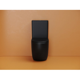 Напольный пристенный унитаз Metropol смыв Торнадо черный матовый CN4001TMB