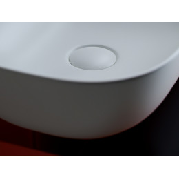 Умывальник чаша накладная прямоугольная (цвет Белый Матовый) Element 455x325x135мм