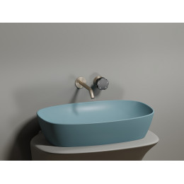 Умывальник чаша накладная овальная (цвет Зеленый Матовый) Element 600x380x138мм