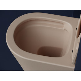 Подвесной унитаз Balearica Rimless (матовый капучино)