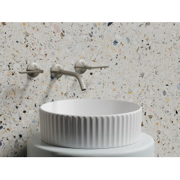 Умывальник чаша накладная круглая (цвет Белый Матовый) Element 360x360x115мм