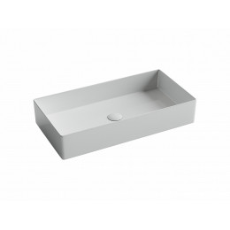 Раковина накладная прямоугольная 701x361x130, цвет белый, арт.CN6071