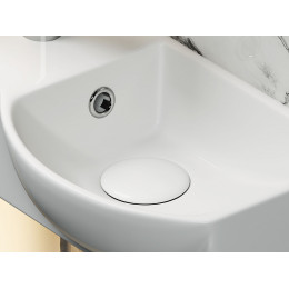 Умывальник подвесной прямоугольный  с крепежом (чаша справа, отверстие под смеситель слева) Element 400x220x120мм