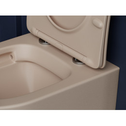 Подвесной унитаз Balearica Rimless (матовый капучино)