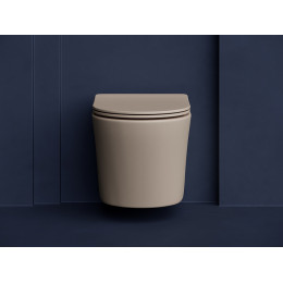 Подвесной унитаз Balearica Rimless (матовый капучино)