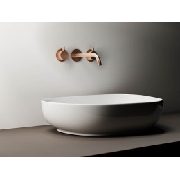 Умывальник чаша накладная ассиметричной формы Element 550x400x140мм