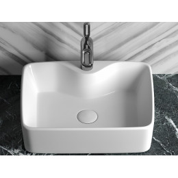 Умывальник чаша накладная прямоугольная Element 480x370x130мм