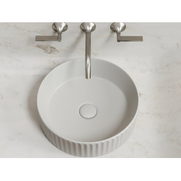 Умывальник чаша накладная круглая (цвет Серый Матовый) Element 360x360x115мм