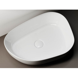 Умывальник чаша накладная ассиметричной формы Element 550x400x140мм