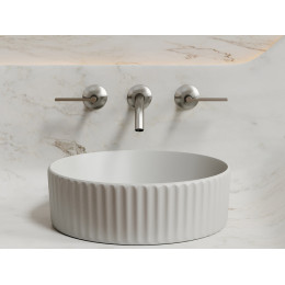 Умывальник чаша накладная круглая (цвет Серый Матовый) Element 360x360x115мм