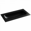 Раковина накладная мебельная CERAMICANOVA Grace прямоугольная 910x457x137 с отверстием под смеситель цвет черный матовый CN7019MB