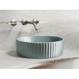 Умывальник чаша накладная круглая (цвет Зеленый Матовый) Element 360x360x115мм