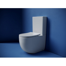 Напольный пристенный унитаз Metropol смыв Торнадо белый CN4001T