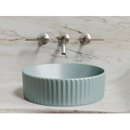 Умывальник чаша накладная круглая (цвет Зеленый Матовый) Element 360x360x115мм