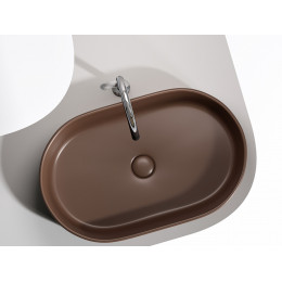 Умывальник чаша накладная овальная (цвет Темно-x