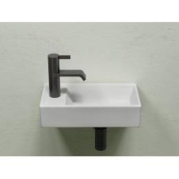 Умывальник подвесной прямоугольный (чаша справа, отверстие под смеситель слева) цвет белый матовый Element 407x217x100