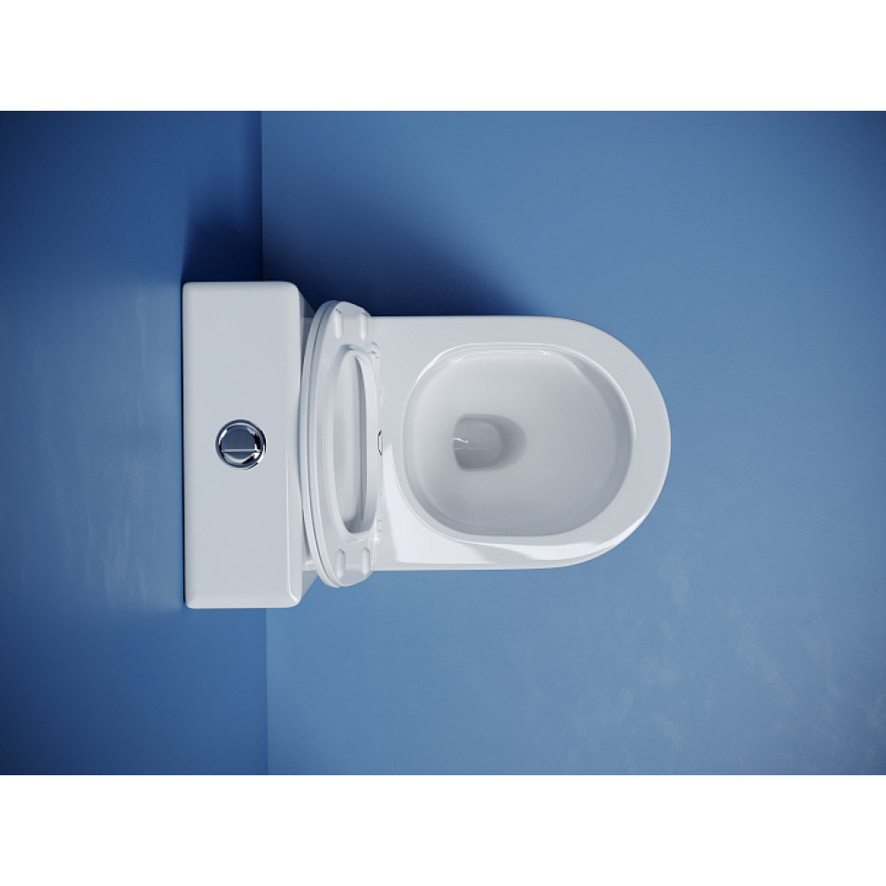 Напольный пристенный унитаз Metropol смыв Торнадо белый CN4001T