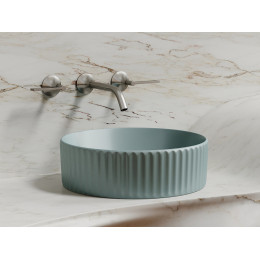 Умывальник чаша накладная круглая (цвет Зеленый Матовый) Element 360x360x115мм