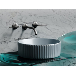 Умывальник чаша накладная круглая (цвет Серо-x