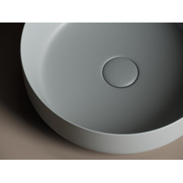 Умывальник чаша накладная круглая (цвет Антрацит Матовый) Element 390x390x120мм