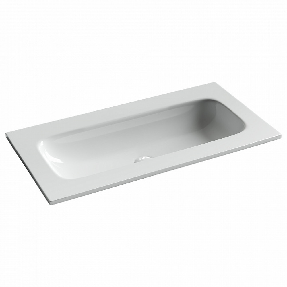 Раковина накладная мебельная CERAMICANOVA Grace прямоугольная 910x457x137 без отверстия под смеситель цвет белый CN7019Wx