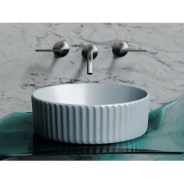 Умывальник чаша накладная круглая (цвет Серо-x