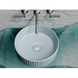 Умывальник чаша накладная круглая (цвет Серо-x