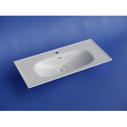 Раковина накладная CERAMICANOVA Sabo с отверстием под смеситель 1000x460x130 белый