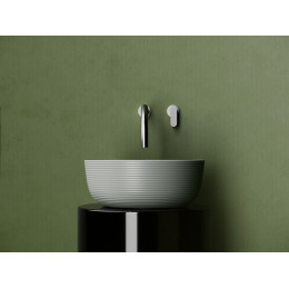 Раковина накладная круглая 356x356x135, цвет антрацит матовый